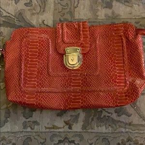 14 inch clutch purse snakeskin style